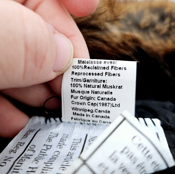 PAUL LEINBURD by CROWNCAP |  muskrat fur & wool blend trapper winter hat - Picture 10 of 13